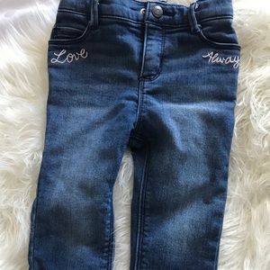 Boyfriend jeans for toddler girls